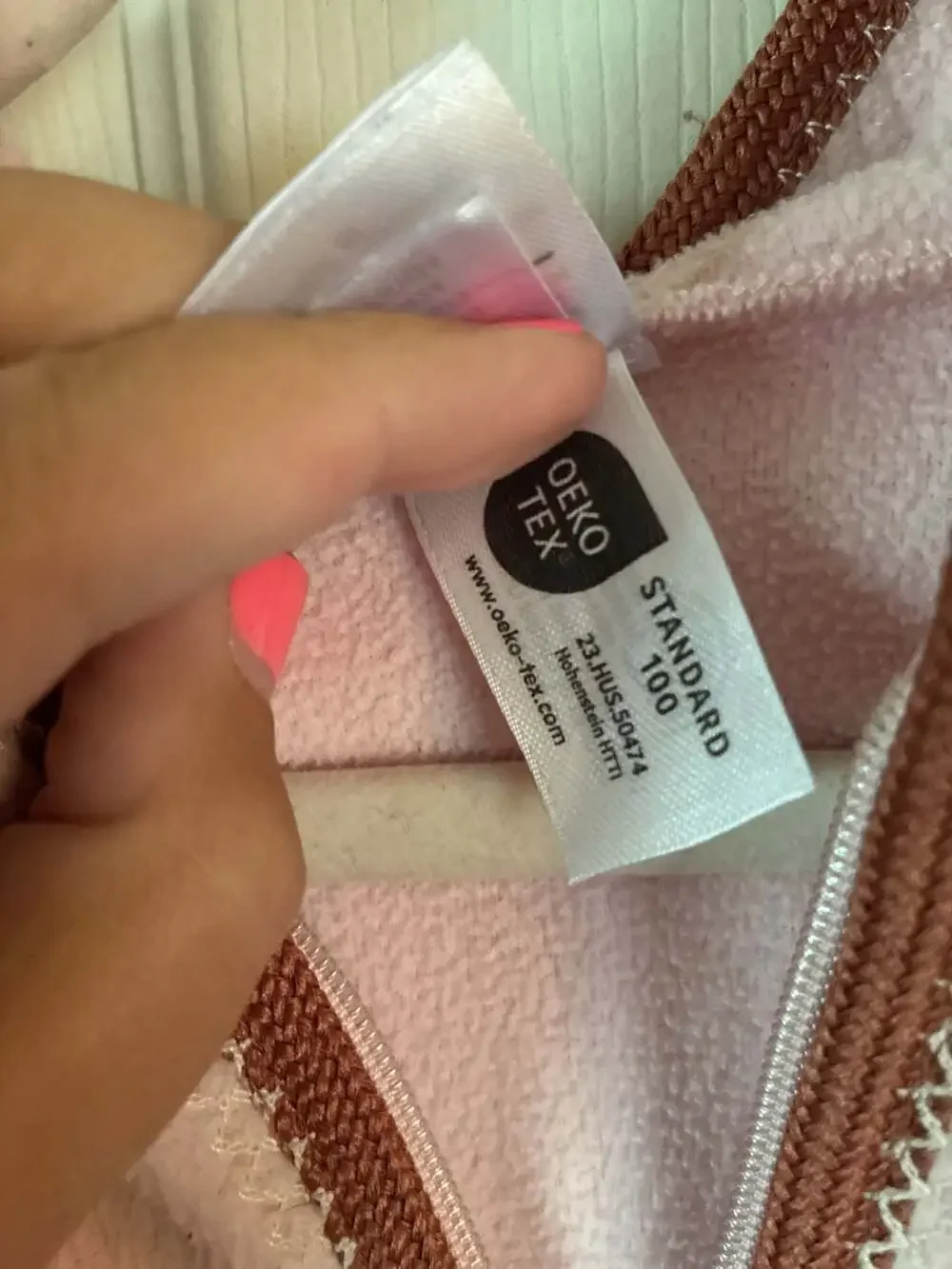 Hanna Andersson Pink Fleece Zip-Up Hooded Jacket with Leopard Pockets